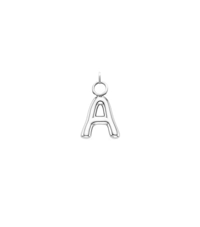 Mini Molten Initial Charm (Silver)