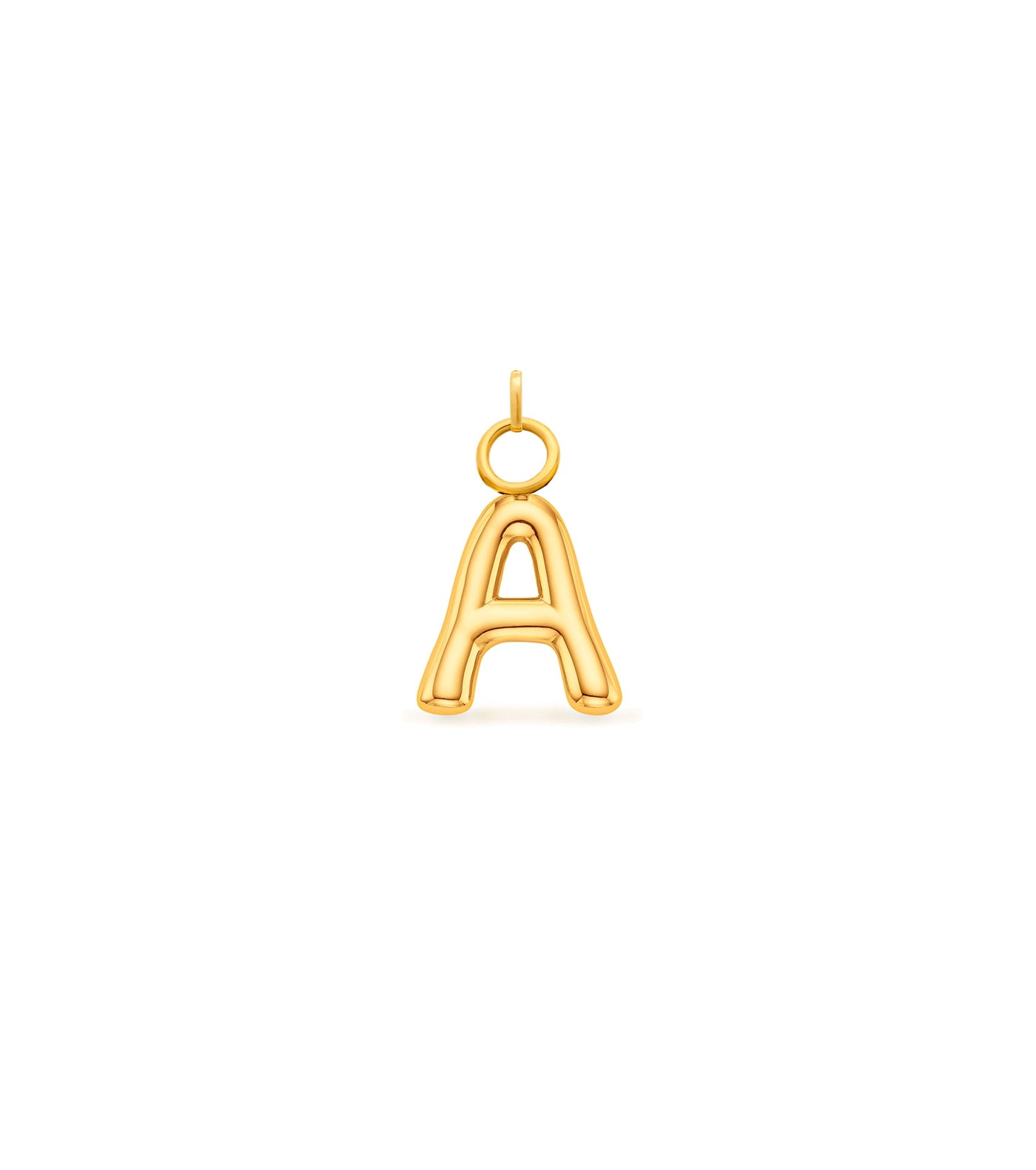 Mini Molten Initial Charm (Gold)