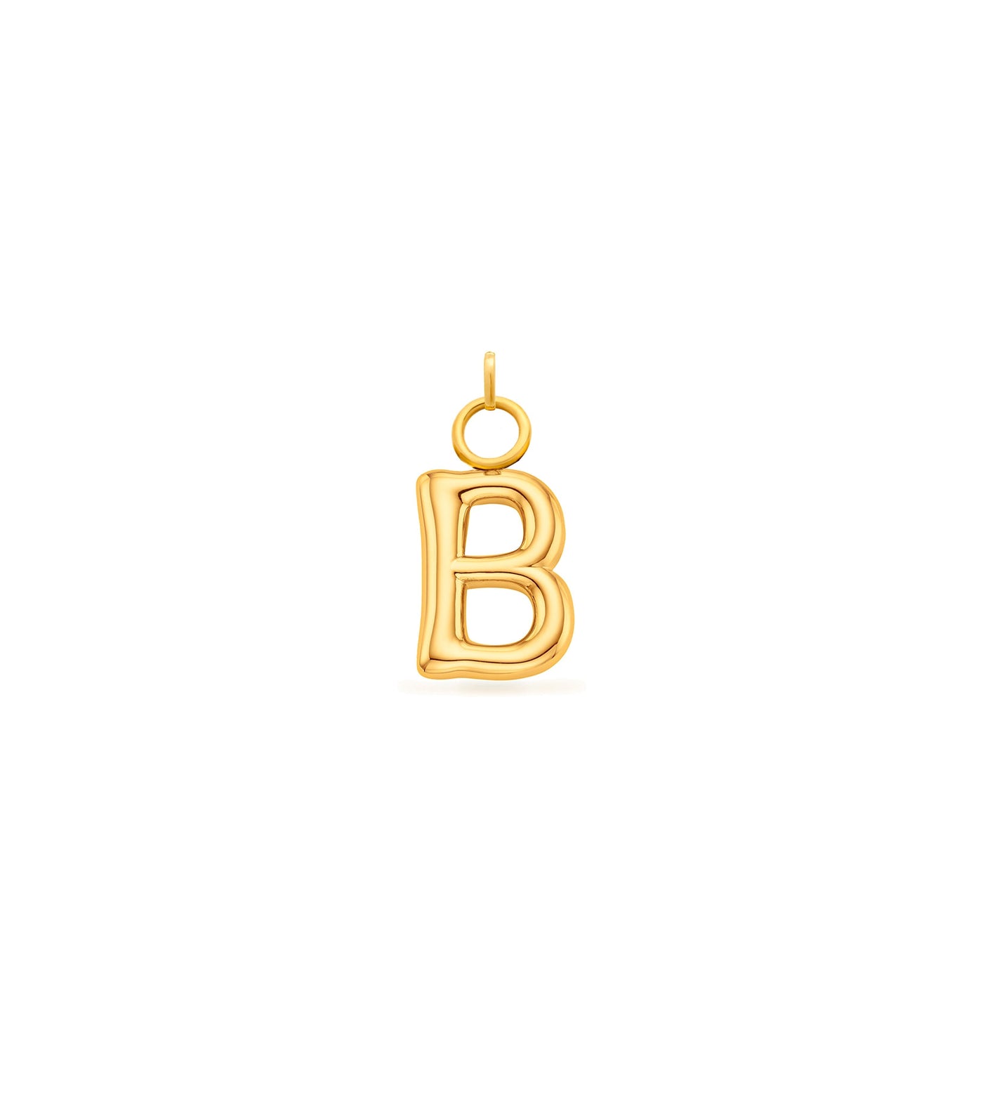 Mini Molten Initial Charm (Gold)