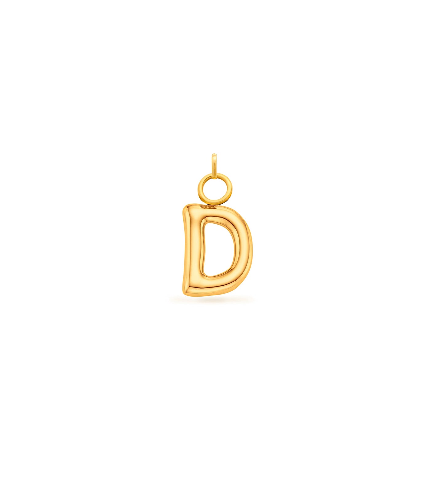 Mini Molten Initial Charm (Gold)