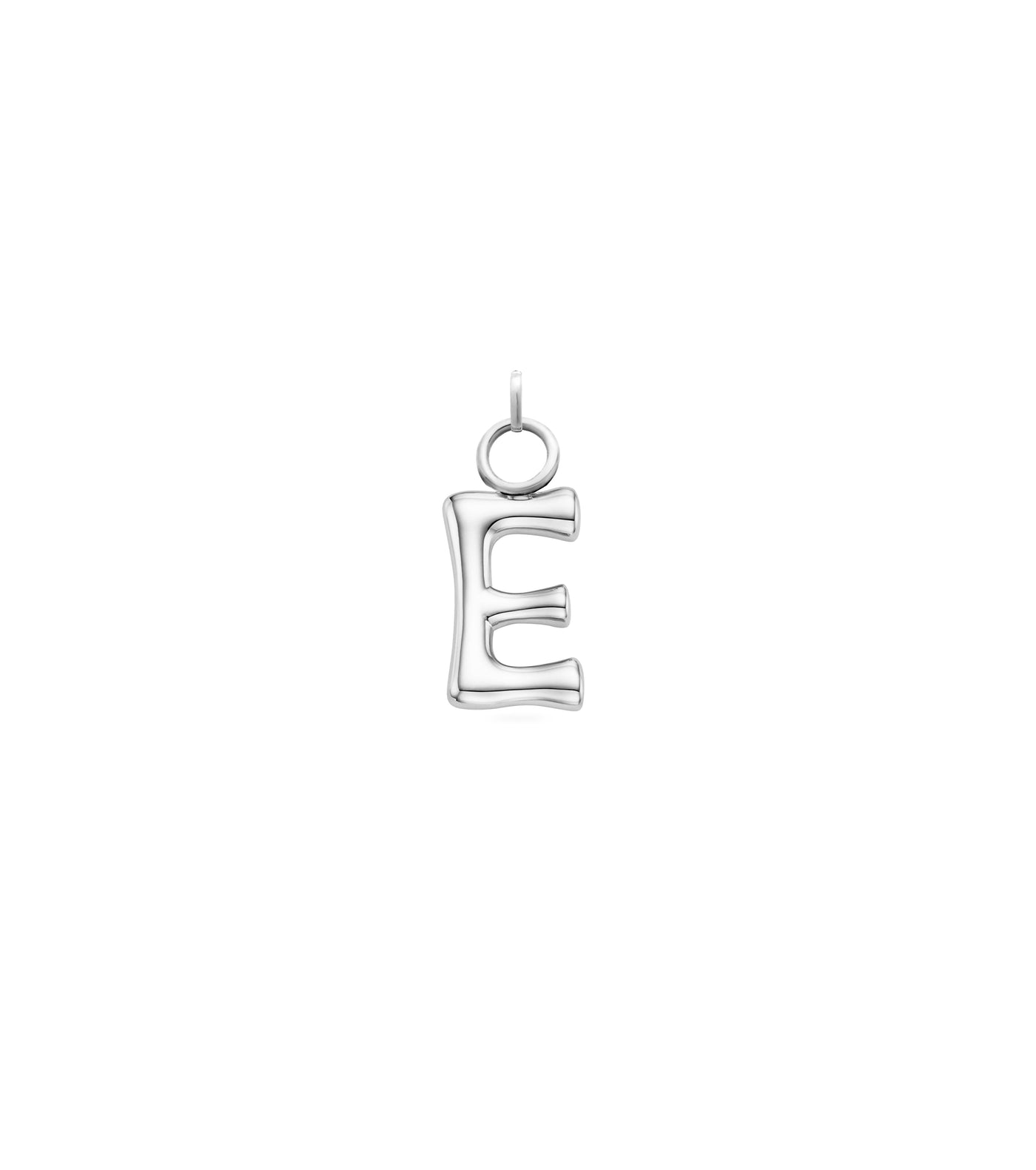 Mini Molten Initial Charm (Silver)