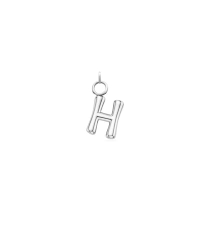 Mini Molten Initial Charm (Silver)