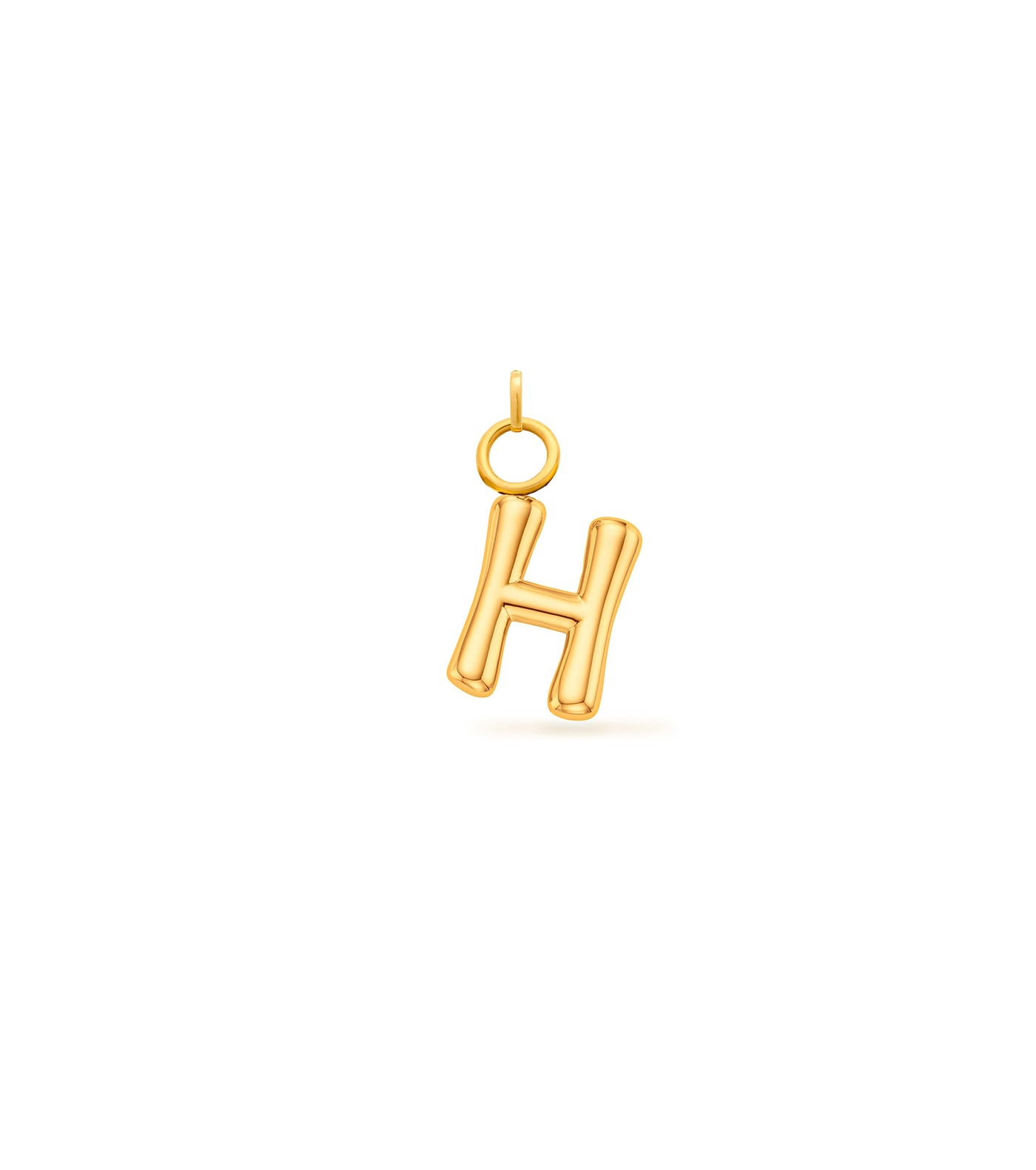 Mini Molten Initial Charm (Gold)