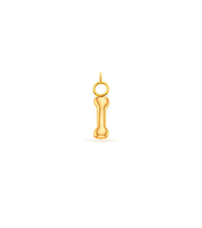 Mini Molten Initial Charm (Gold)