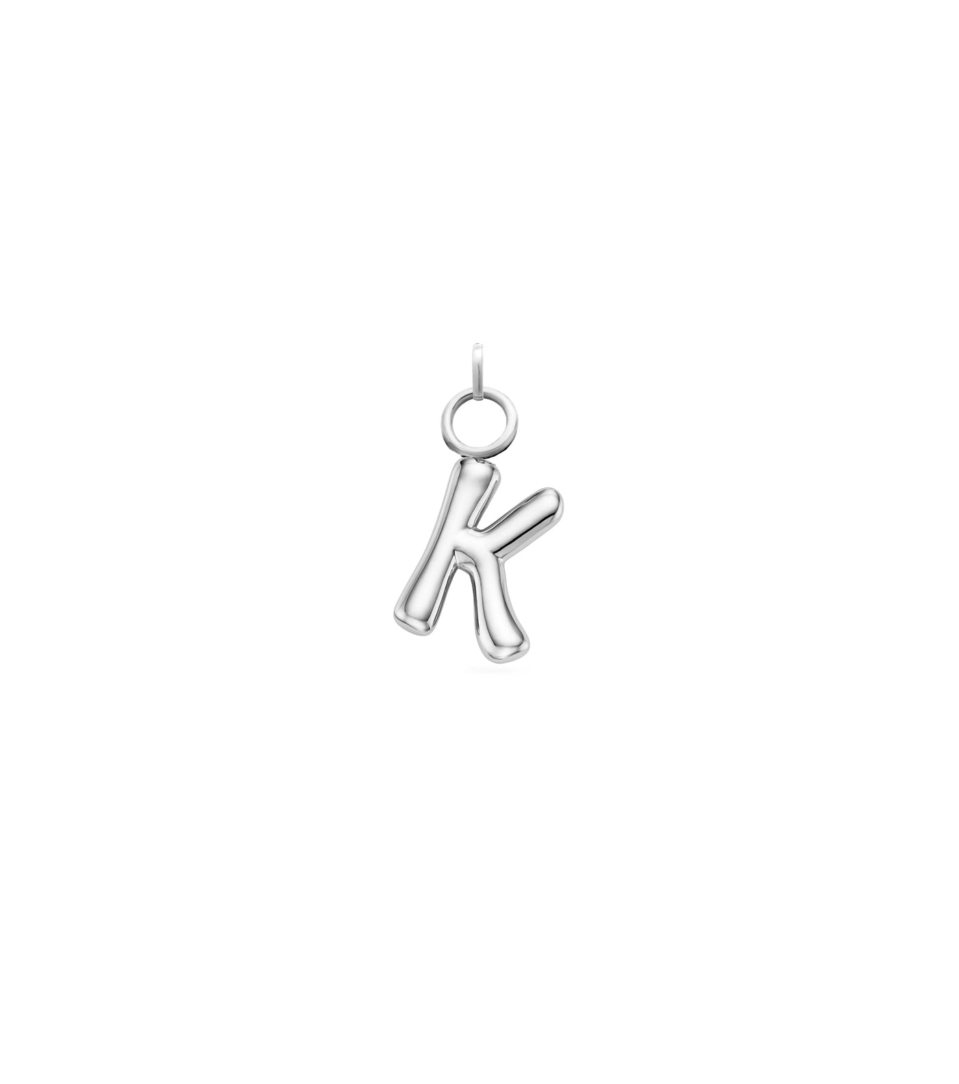 Mini Molten Initial Charm (Silver)