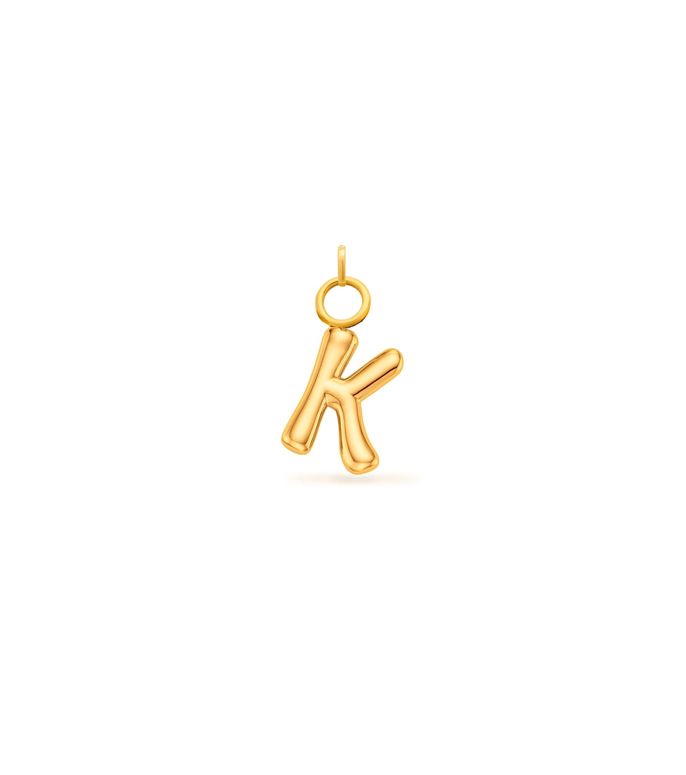 Mini Molten Initial Charm (Gold)