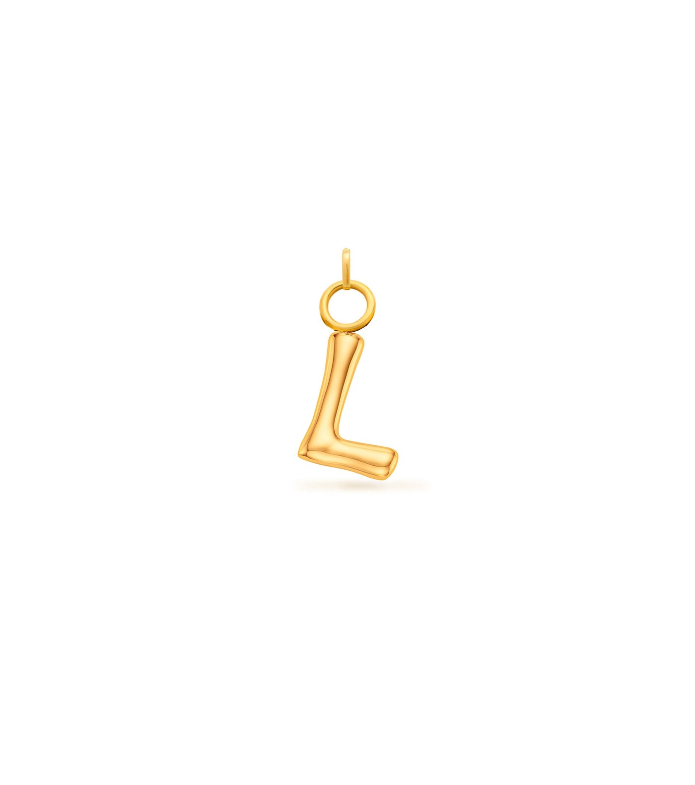 Mini Molten Initial Charm (Gold)