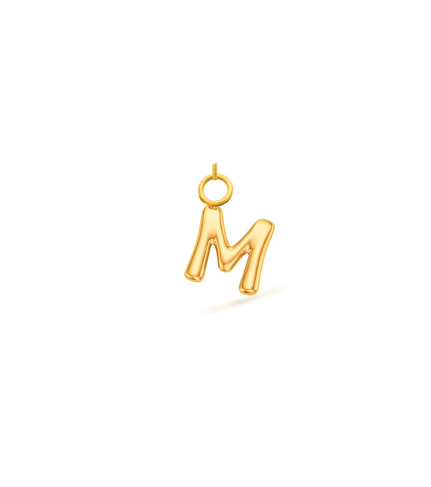 Mini Molten Initial Charm (Gold)