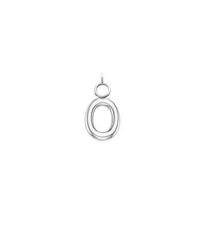 Mini Molten Initial Charm (Silver)