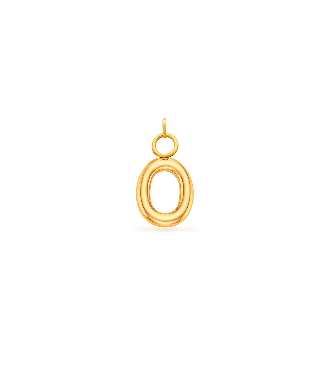Mini Molten Initial Charm (Gold)