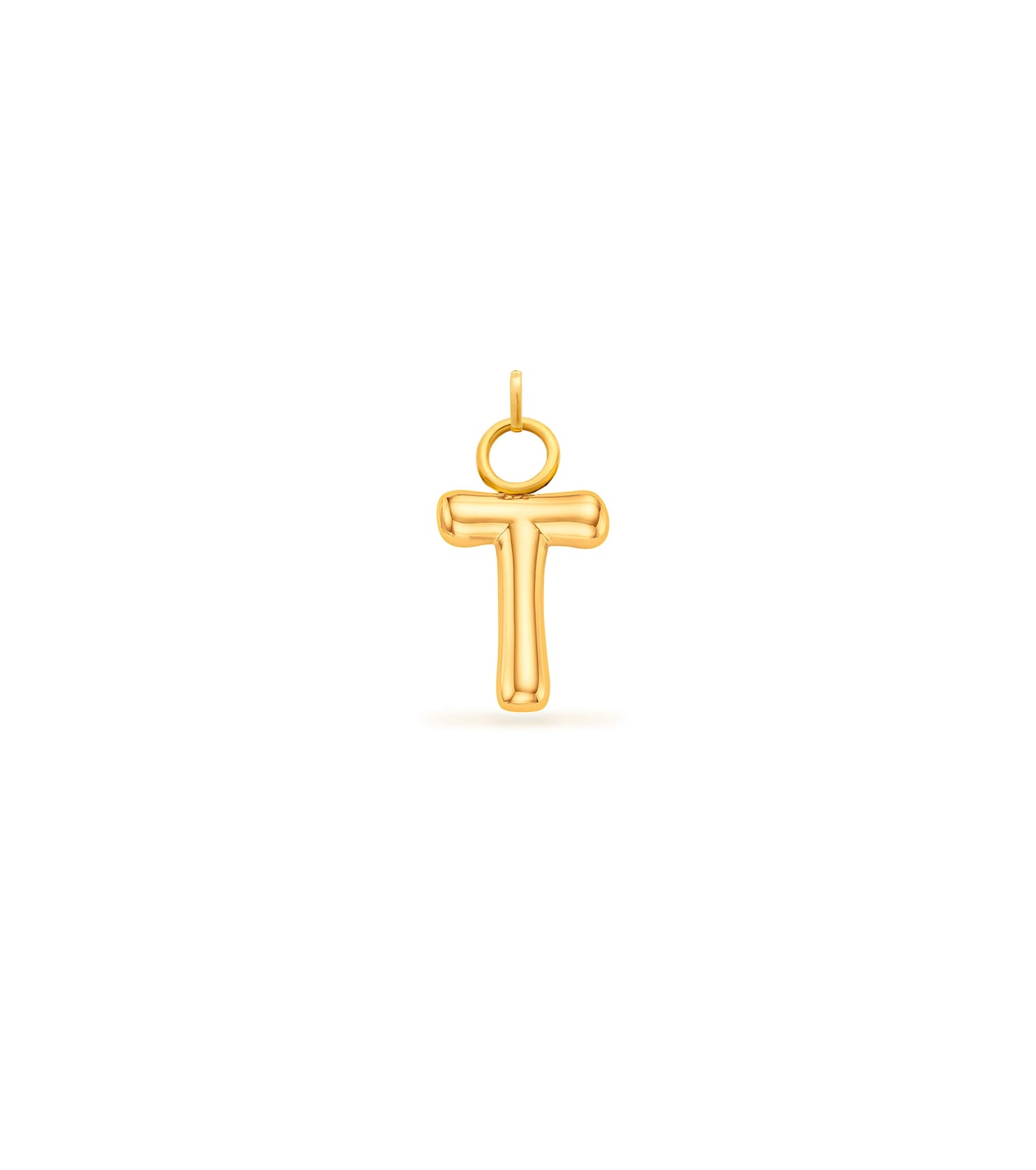 Mini Molten Initial Charm (Gold)