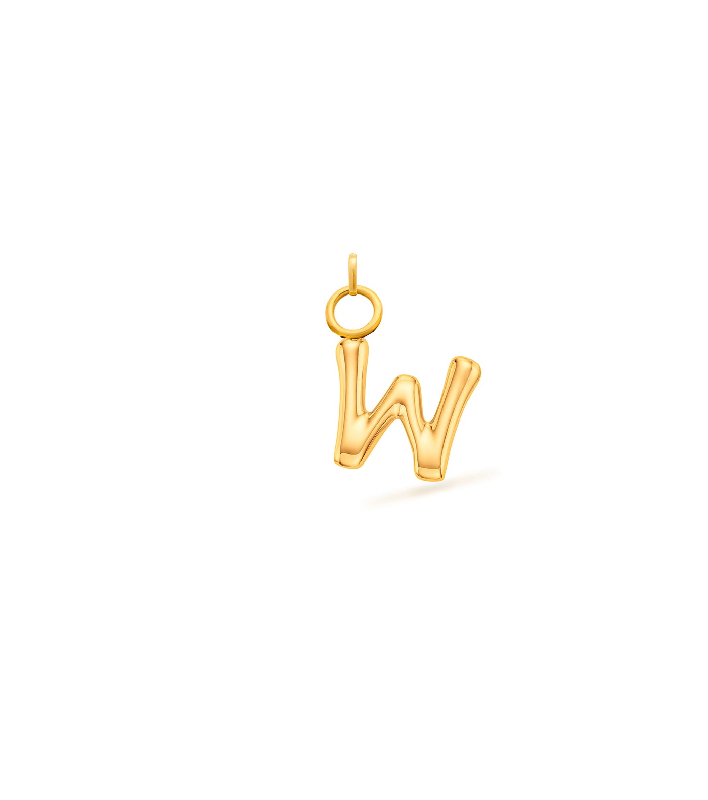 Mini Molten Initial Charm (Gold)