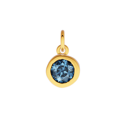 Made Mine Fine Charm - Molten Round Birthstone (Gold)