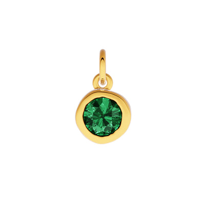Made Mine Fine Charm - Molten Round Birthstone (Gold)
