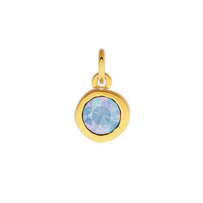 Made Mine Fine Charm - Molten Round Birthstone (Gold)