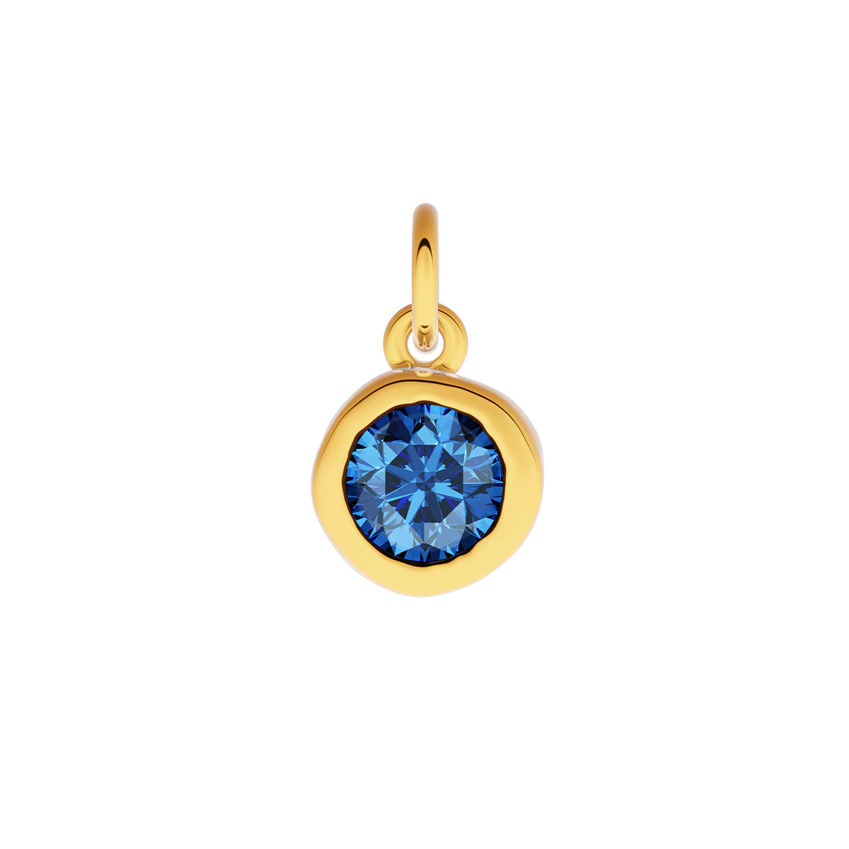 Made Mine Fine Charm - Molten Round Birthstone (Gold)