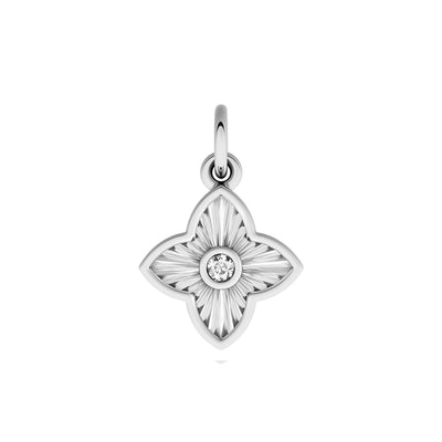Made Mine Fine Charm - Flower (Silver)