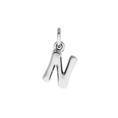 Made Mine Fine Charm - Molten Initial (Silver)