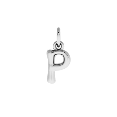 Fine Molten Initial Necklace (Silver)