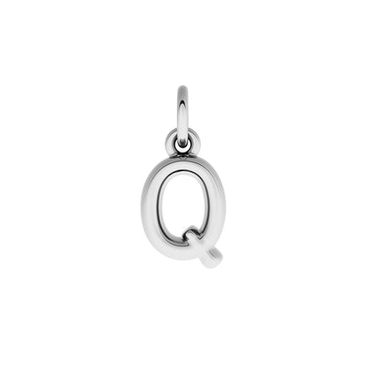 Fine Molten Initial Necklace (Silver)