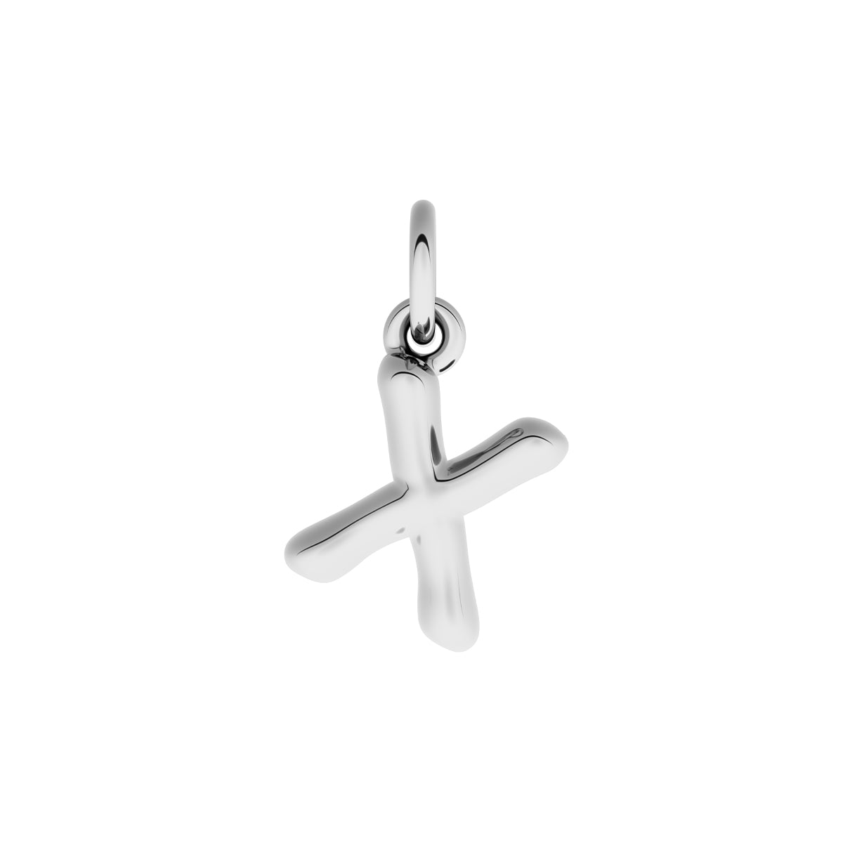 Made Mine Fine Charm - Molten Initial (Silver)