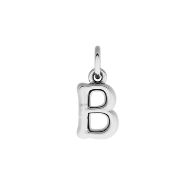 Fine Molten Initial Necklace (Silver)