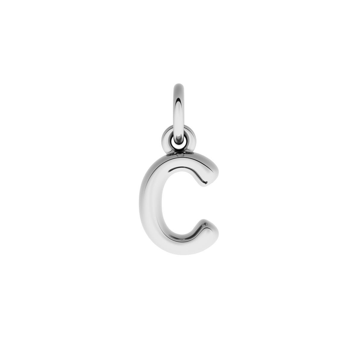 Made Mine Fine Charm - Molten Initial (Silver)