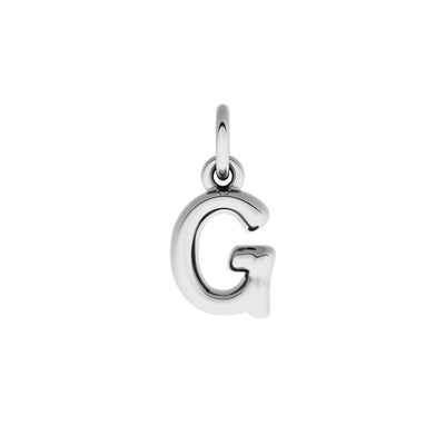 Fine Molten Initial Necklace (Silver)