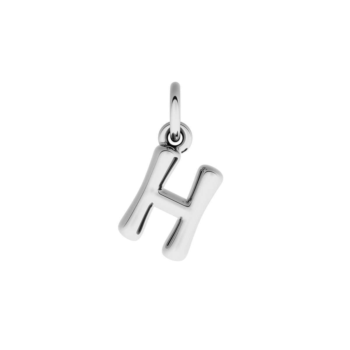 Fine Molten Initial Necklace (Silver)