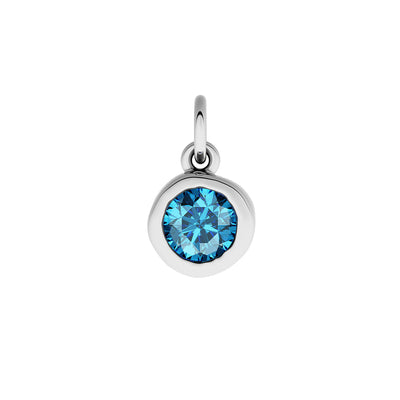 Made Mine Fine Charm - Molten Round Birthstone (Silver)