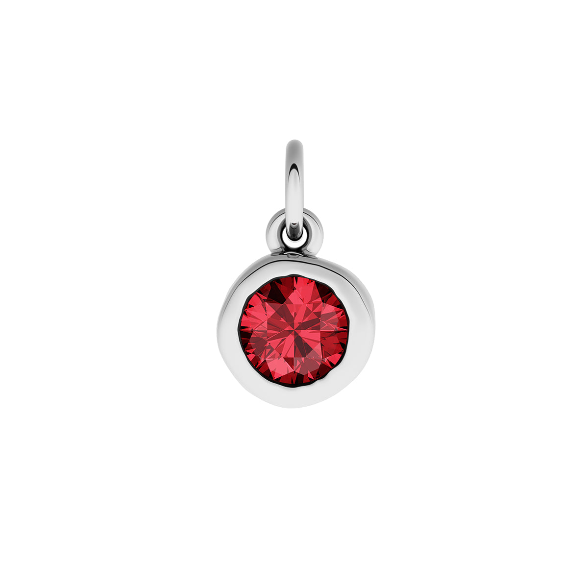 Made Mine Fine Charm - Molten Round Birthstone (Silver)