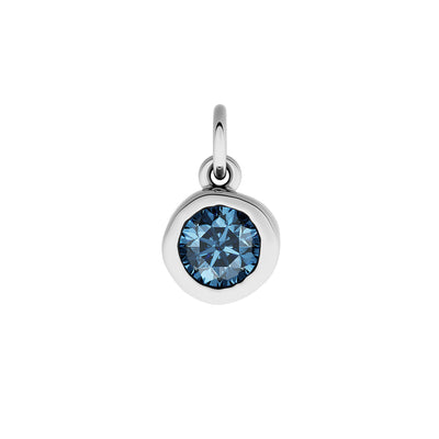 Made Mine Fine Charm - Molten Round Birthstone (Silver)