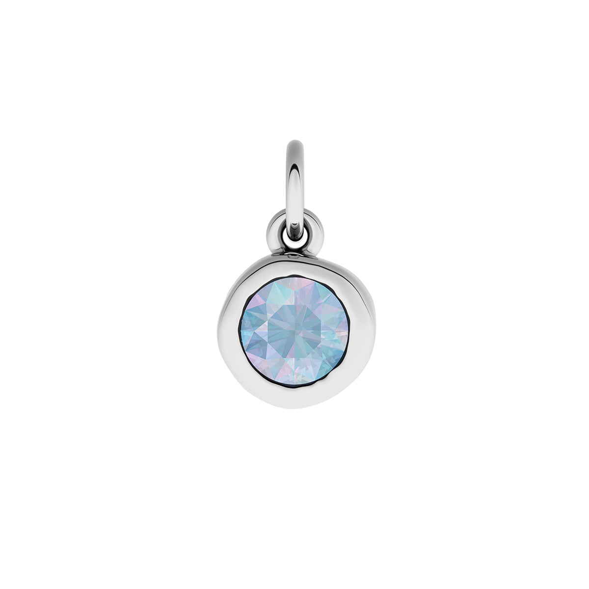Made Mine Fine Charm - Molten Round Birthstone (Silver)