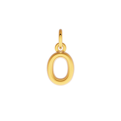 Fine Molten Initial Necklace (Gold)