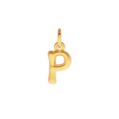 Fine Molten Initial Necklace (Gold)