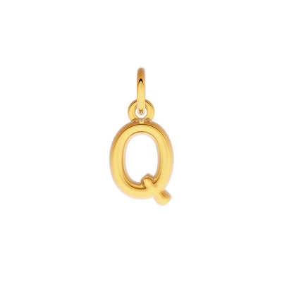 Fine Molten Initial Necklace (Gold)