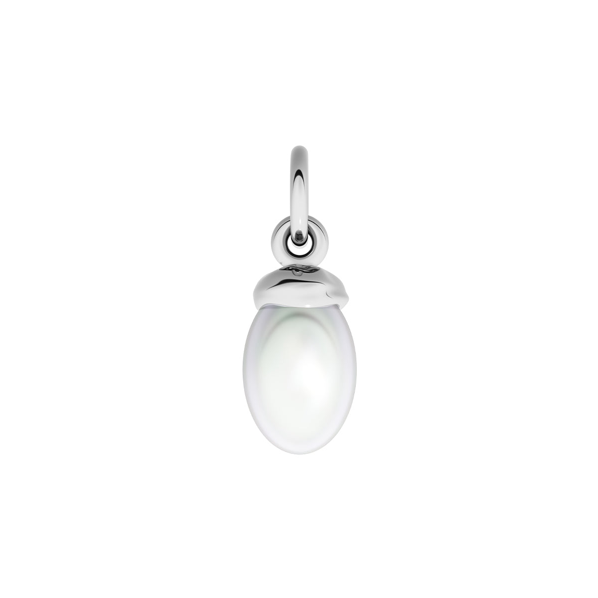 Made Mine Fine Charm - Organic Pearl (Silver)