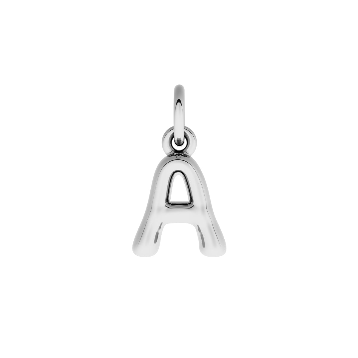 Made Mine Fine Charm - Molten Initial (Silver)