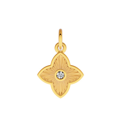 Made Mine Fine Charm - Flower (Gold)