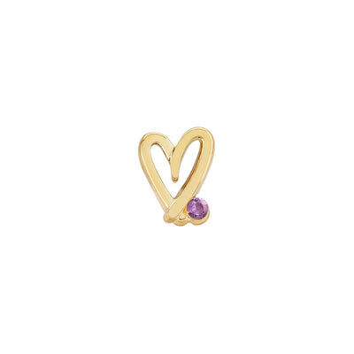 Stacey's Stories Doodle Heart Crystal Ring (Gold)