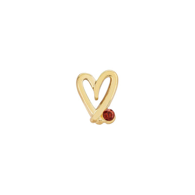 Stacey's Stories Doodle Heart Crystal Ring (Gold)