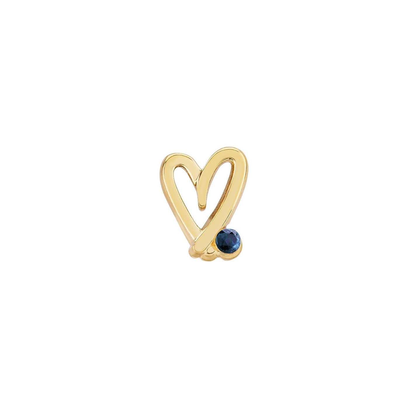 Stacey's Stories Doodle Heart Crystal Ring (Gold)