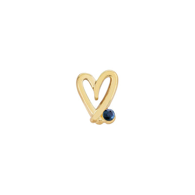 Stacey's Stories Doodle Heart Crystal Ring (Gold)