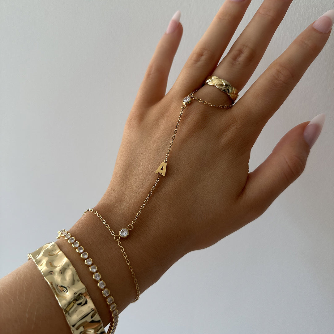 Custom/Personalized Letter Hand Chain