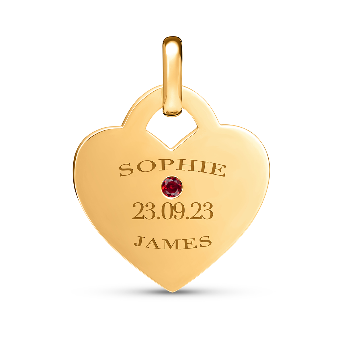 Heart Token Necklace (Gold)