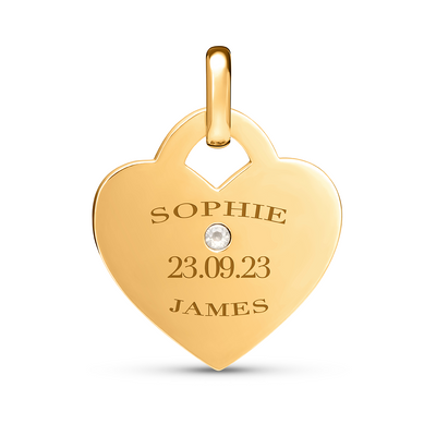 Heart Token Necklace (Gold)