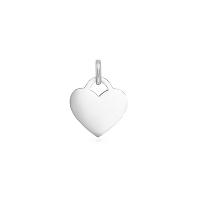 Mini Heart Token Necklace (Silver)