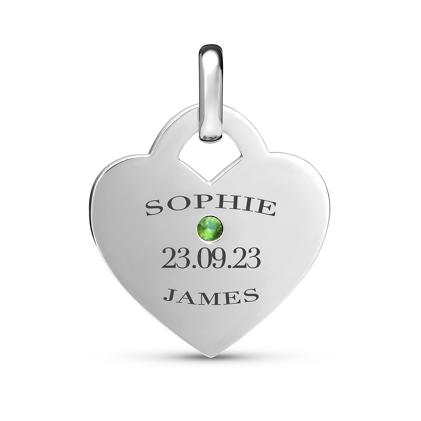 Heart Token Necklace (Silver)