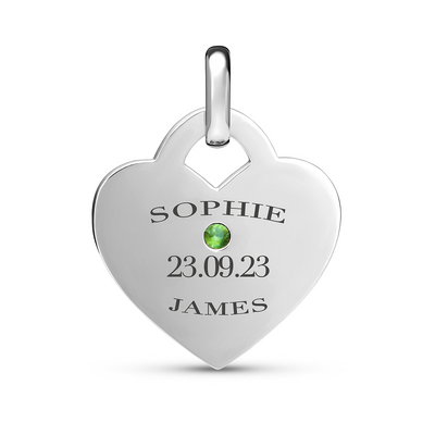 Heart Token Necklace (Silver)