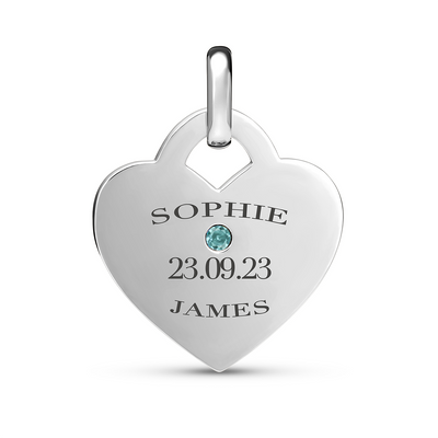 Heart Token Necklace (Silver)